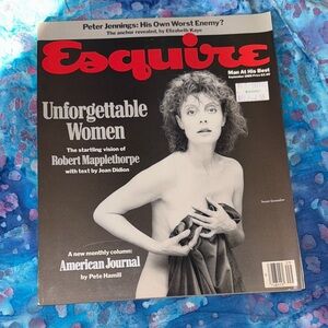 Vintage Esquire magazine Susan Sarandon cover 1989